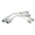 Poe Splitter Rj45 2-in-1 Network Cabling Connector For Security