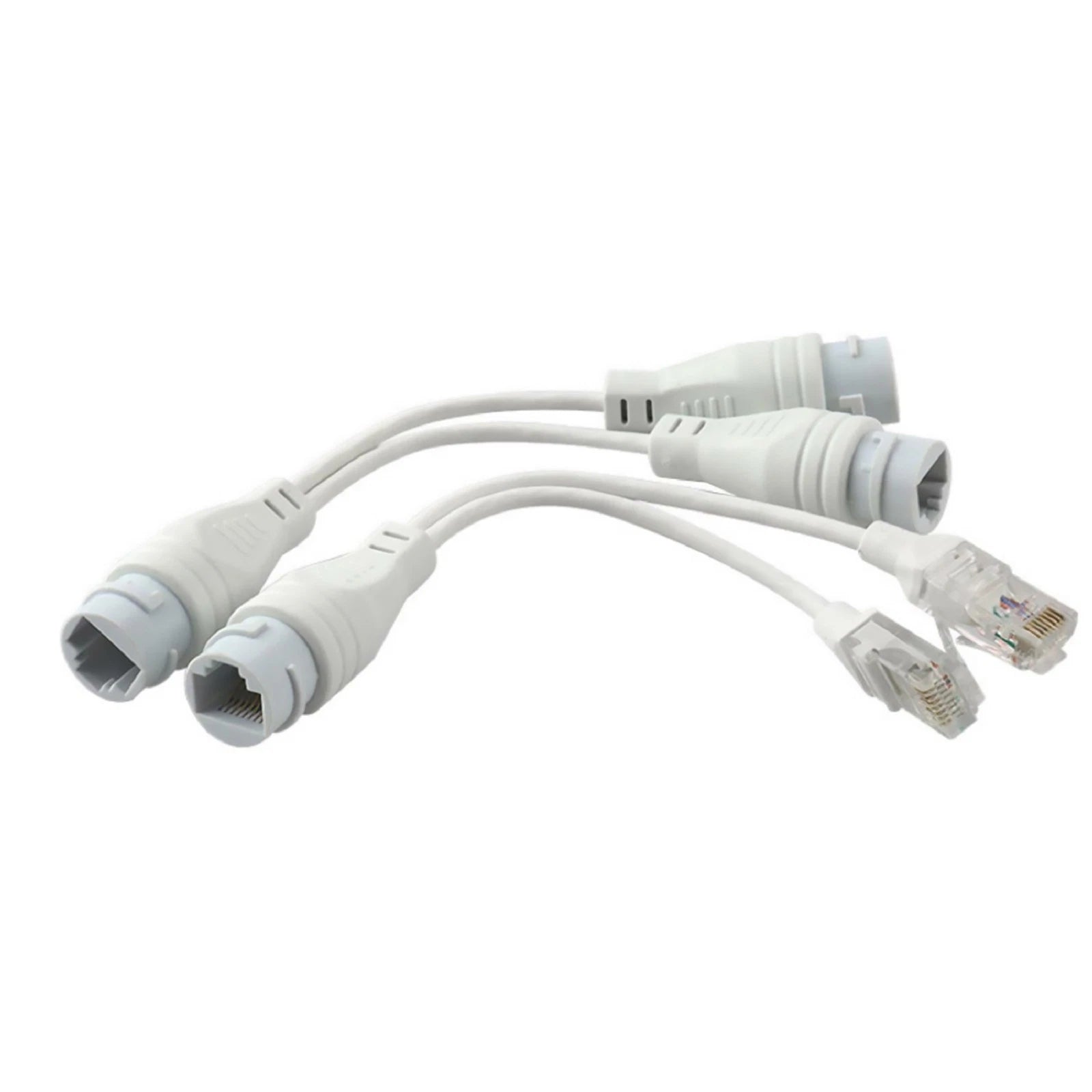 Poe Splitter Rj45 2-in-1 Network Cabling Connector For Security