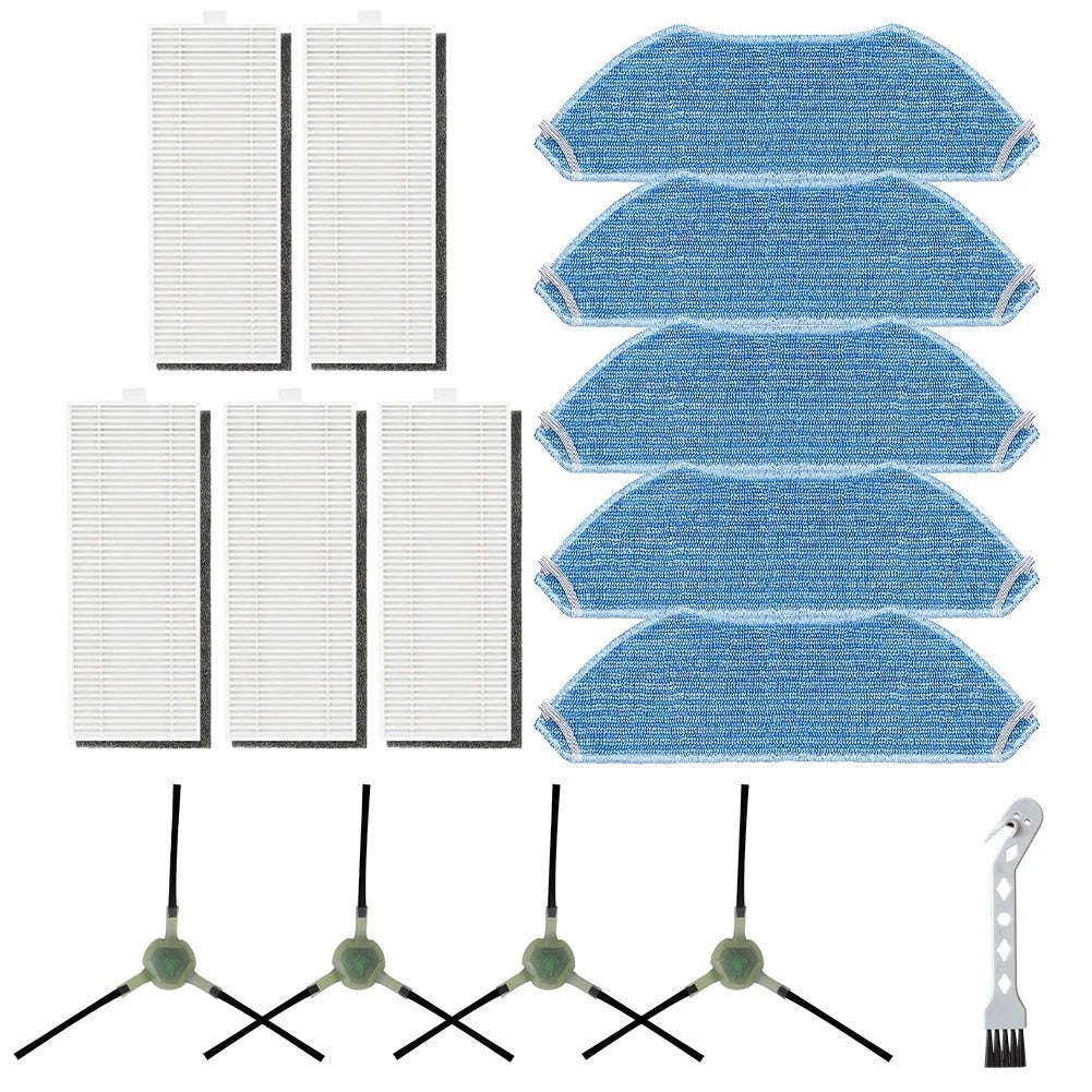 Spare Side Brush Filter Mop Cloth Set For Lefant M2 M2s M2 Pro M2s Pro