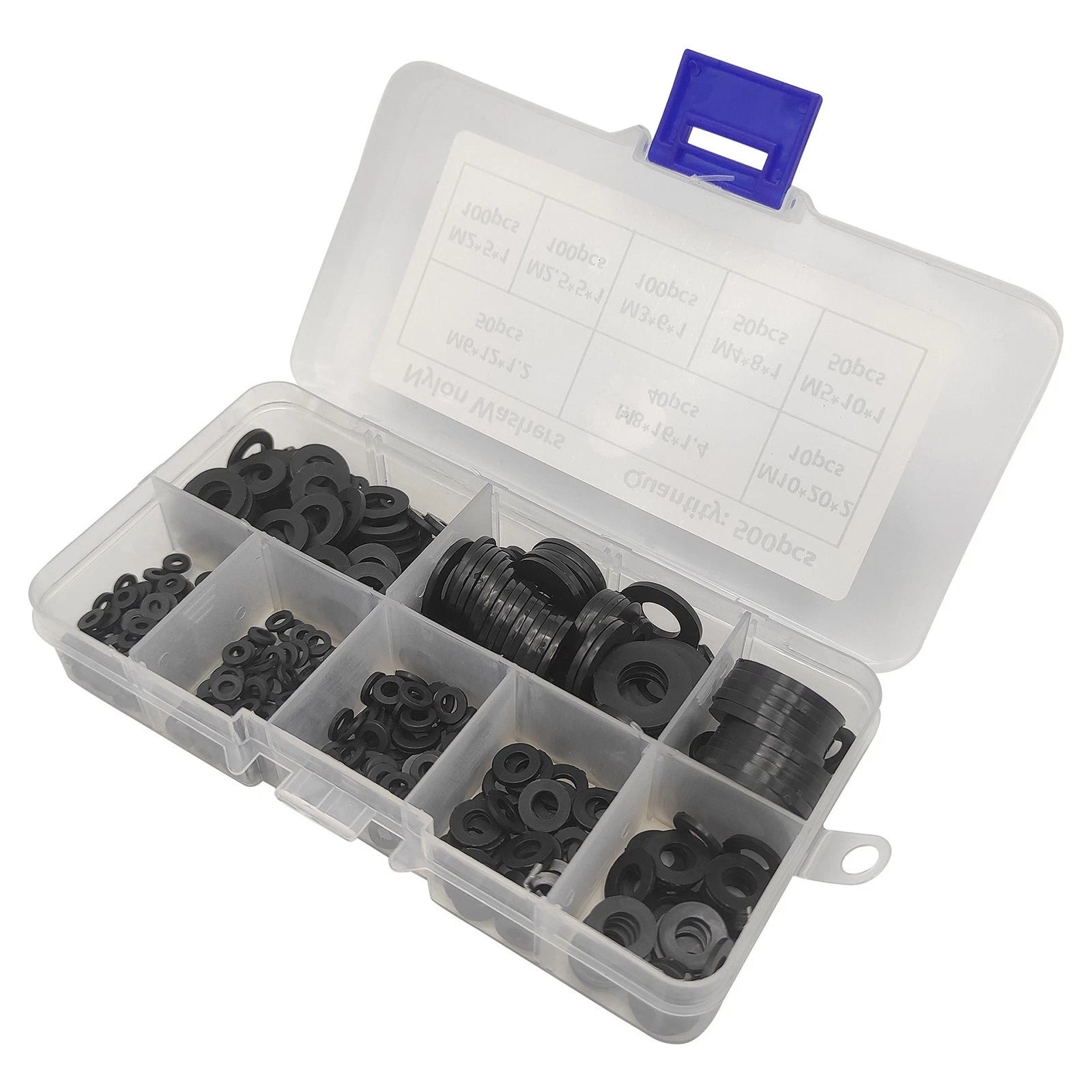 Durable Nylon Washer Flat Assortment Set Sealing Spacer Gasket Ring
