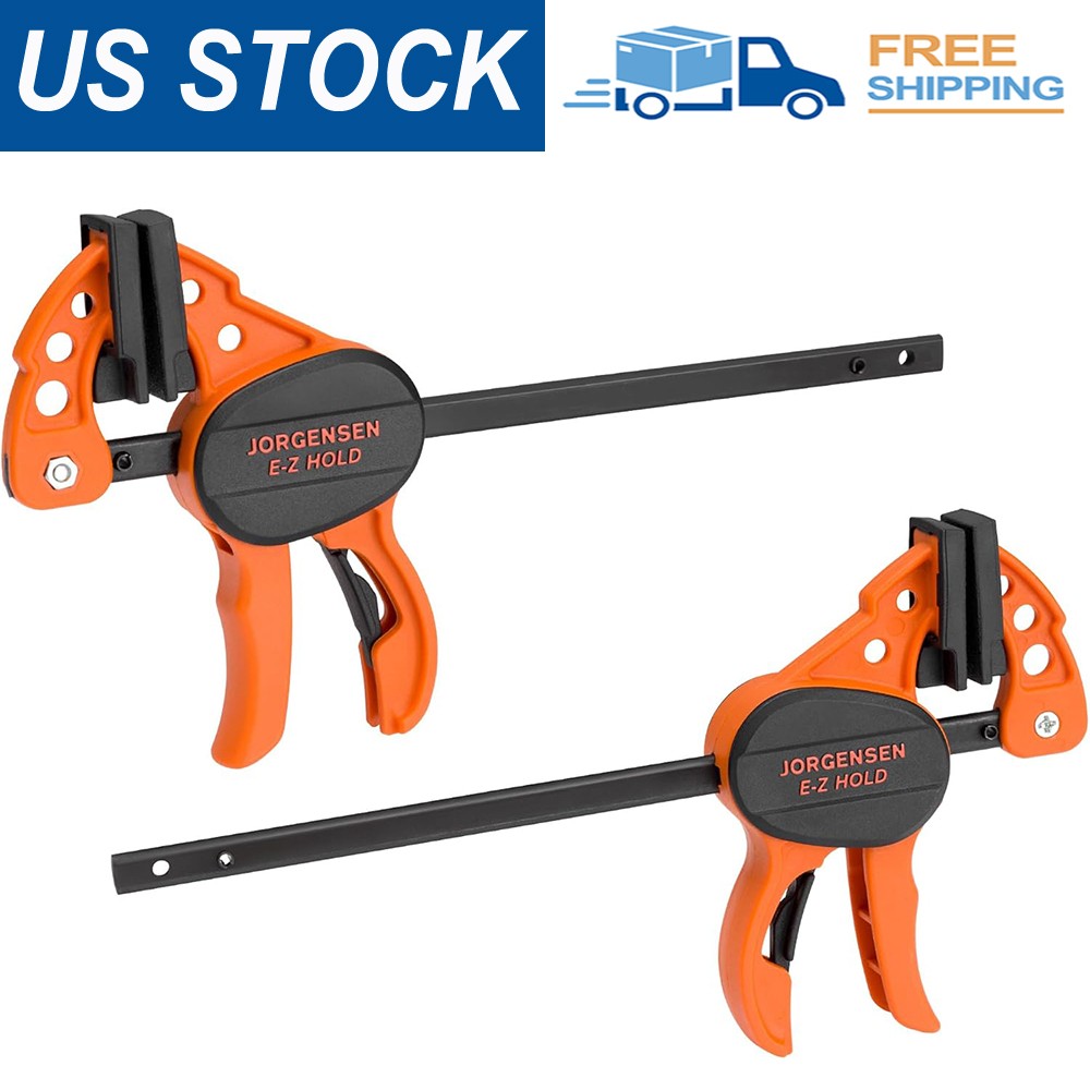 Jorgensen 2Pcs E-Z Hold Clamps 4 Inch Bar Clamps Mini Bar Clamps for Woodworking