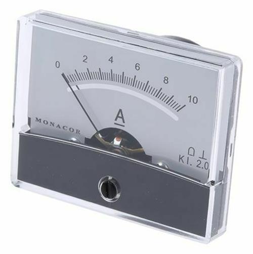 Monacor PM-2 Analogue Ammeter 10A Moving Coil