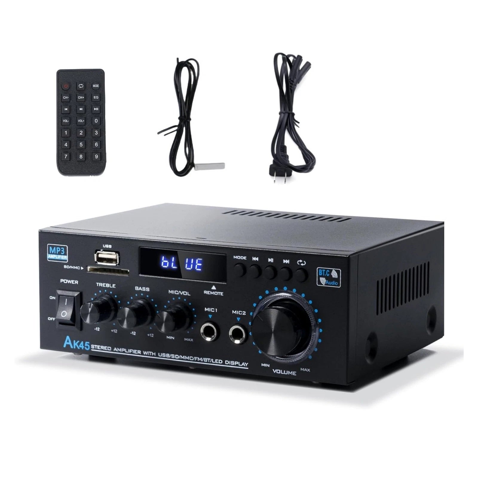 Ak45 Audio Power Amplifier Bt5.0 Hifi Stereo 300wx2 | Built Supply Co