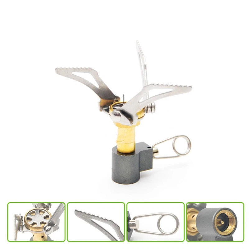 Foldable Aluminum Mini Ultralight Outdoor Camping Cook Burner Head