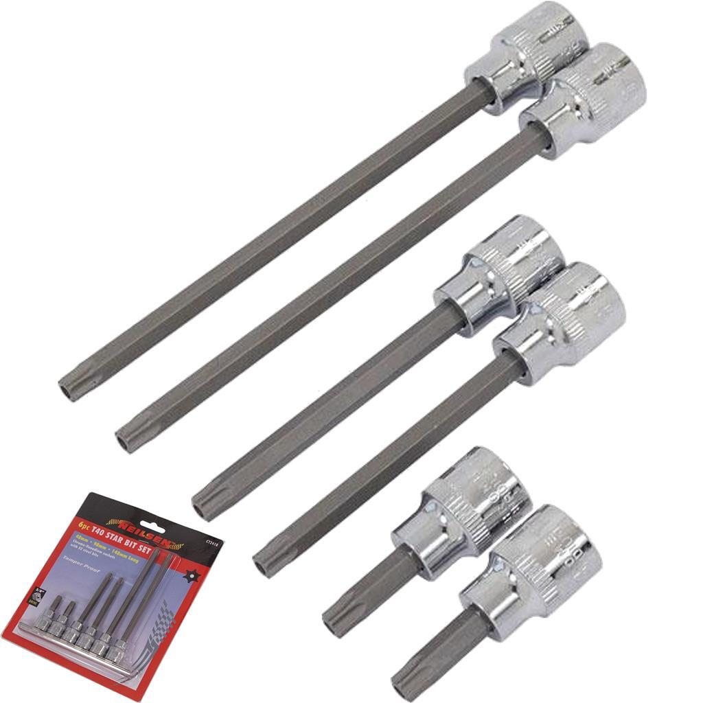 Neilsen 6pc Tamperproof Torx Bit Set