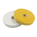6 In Extra Thick Cotton Buffing Wheel, 5/8 Inch Arbor Hole Fine