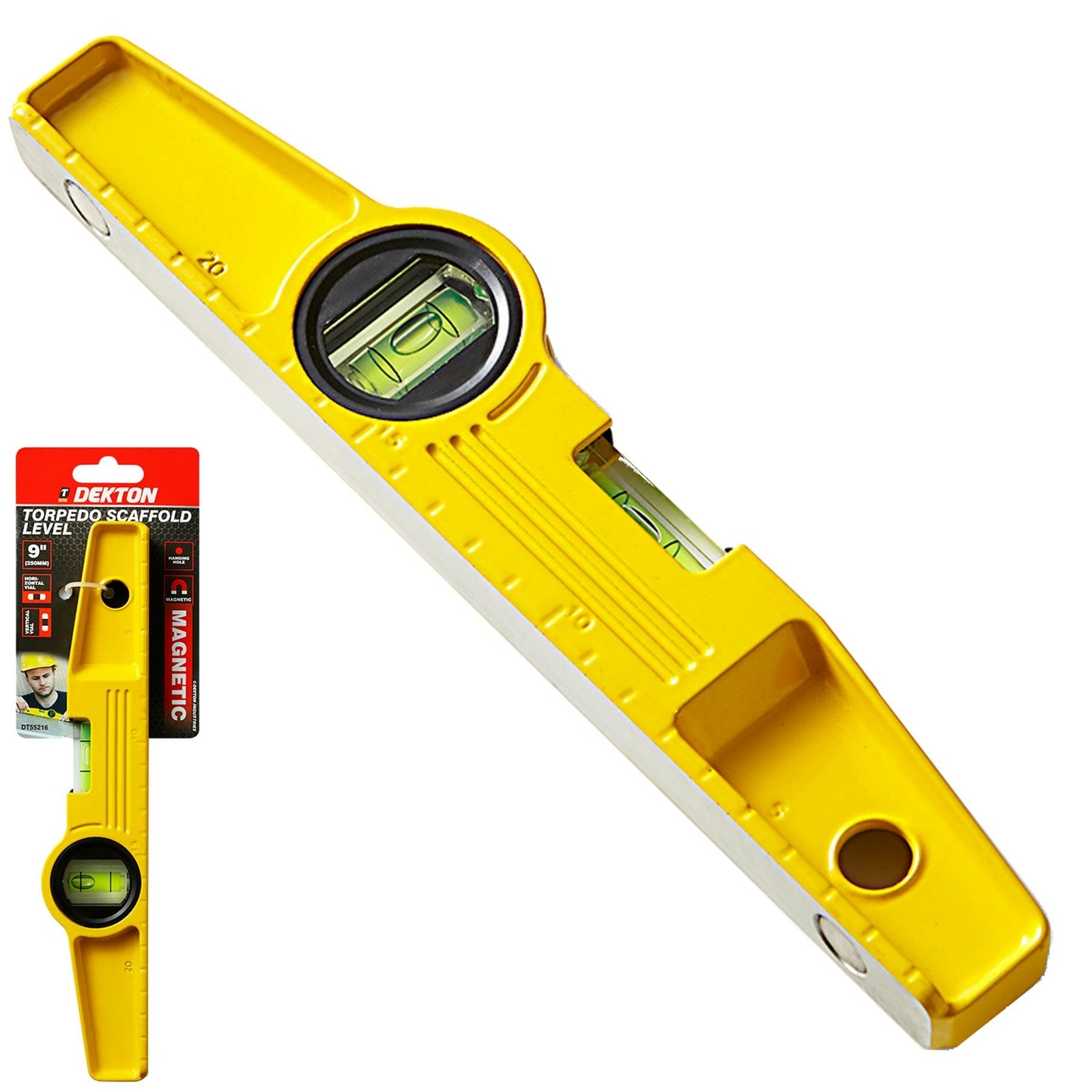 Dekton Magnetic Metal Spirit Level 250mm