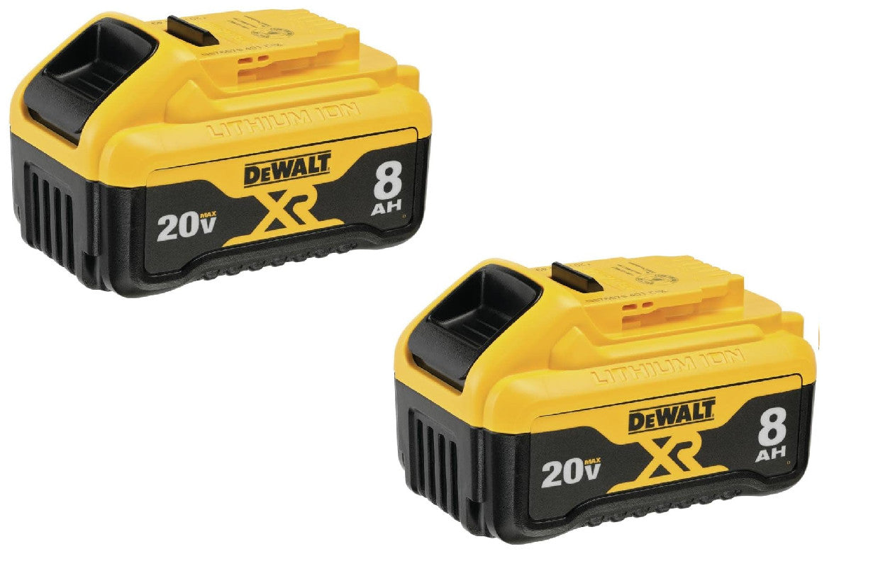 DeWalt XR 18V/20V 8.0Ah Li-ion Battery DCB208 x 2