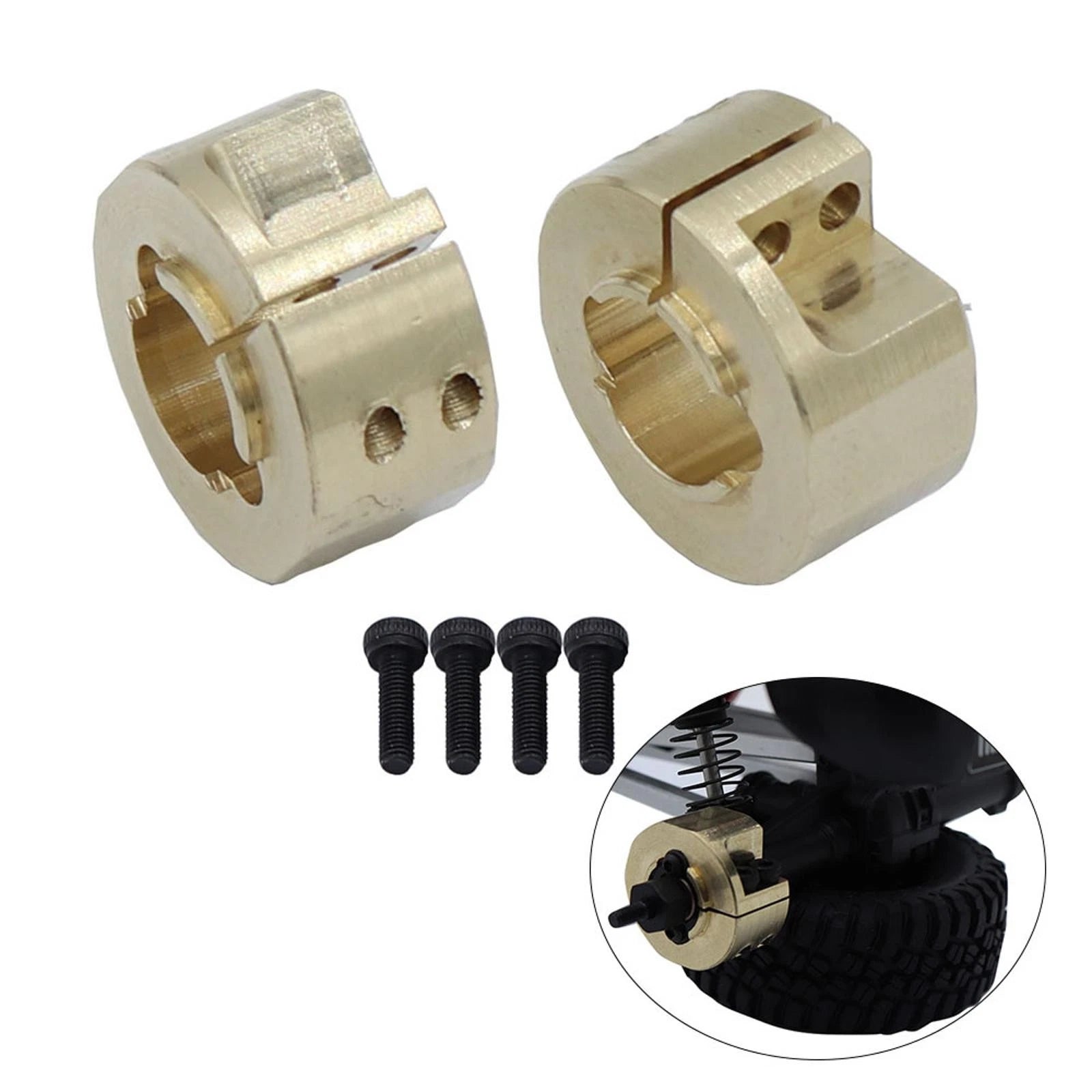 Brass Rear Axle Counterweights Balance For Trx4m 1/18 Rc Car