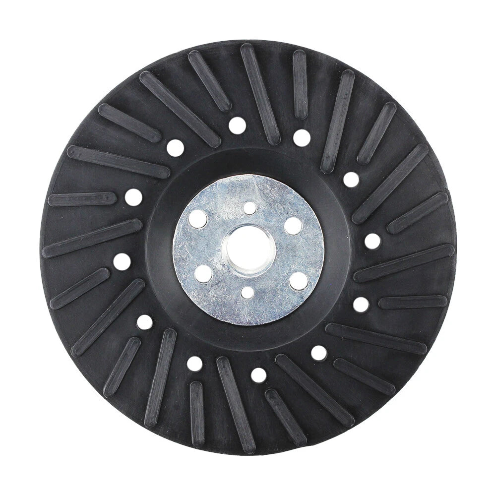 4 Pack - 5" x 5/8"-11 Resin Fiber Disc Backing Pad w/ Lock Nut for Angle Grinder
