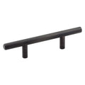 Contemporary Euro Brushed Oil-rubbed Bronze Pull 3" Hole Centers,