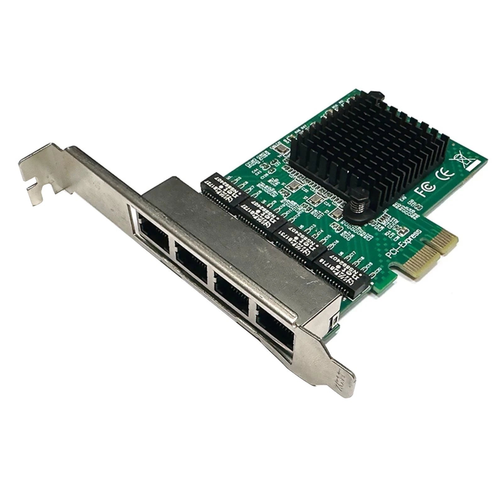 Gigabit Ethernet Pcie X1 Network Adapter Card 4 Port Nic For Realtek