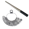 Ring Mandrel & Slim Band Finger Gauge | Superior Steel 1–15 | 12”