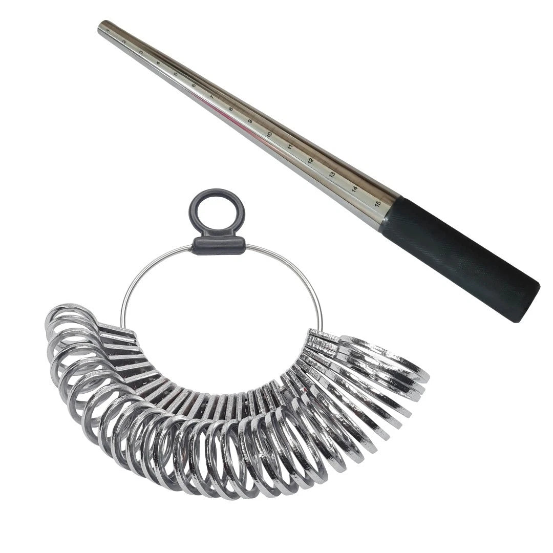 Ring Mandrel & Slim Band Finger Gauge | Superior Steel 1–15 | 12”