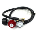 4 Ft BBQ Hose & High Pressure 20 PSI Adjustable LP Propane Regulator Gauge QCC1