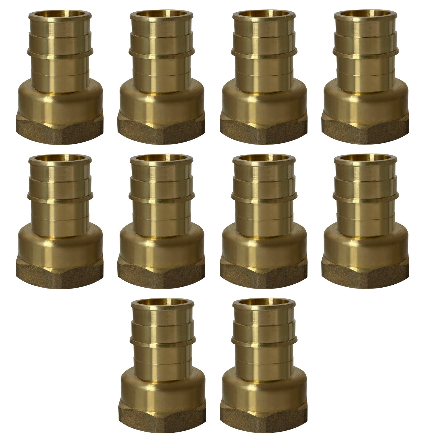 XFITTING 1" Pex A x 1" Female NPT Adapter - 10 Pack