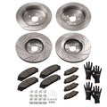 Front Rear Disc Brake Rotors Ceramic Pads for Toyota Highlander Sienna/RX350