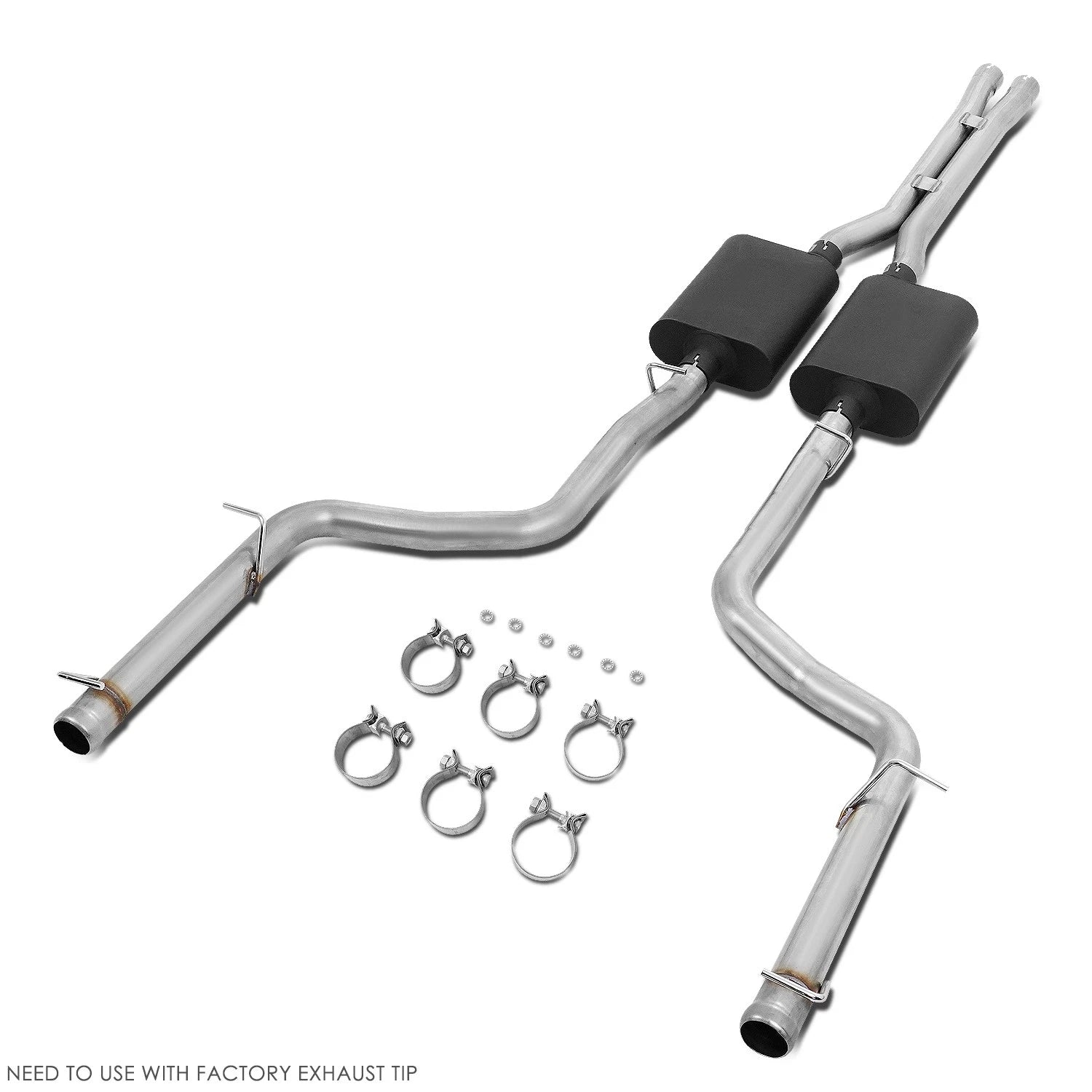Fit 09-14 Dodge Challenger 5.7l 2.5" Od Oval Tip | Built Supply Co