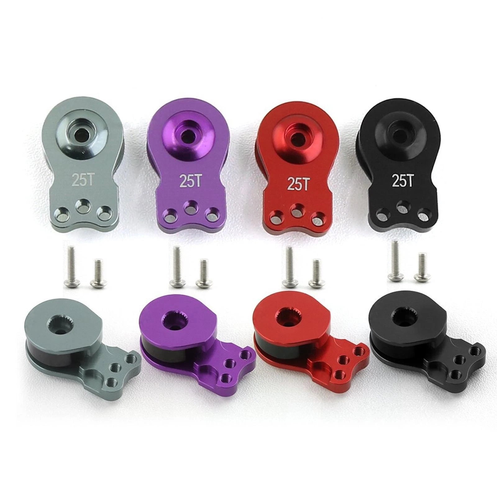 25t Cnc Aluminum Alloy Steering Servo Swing Arm Horn For 1/8 1/10 Rc