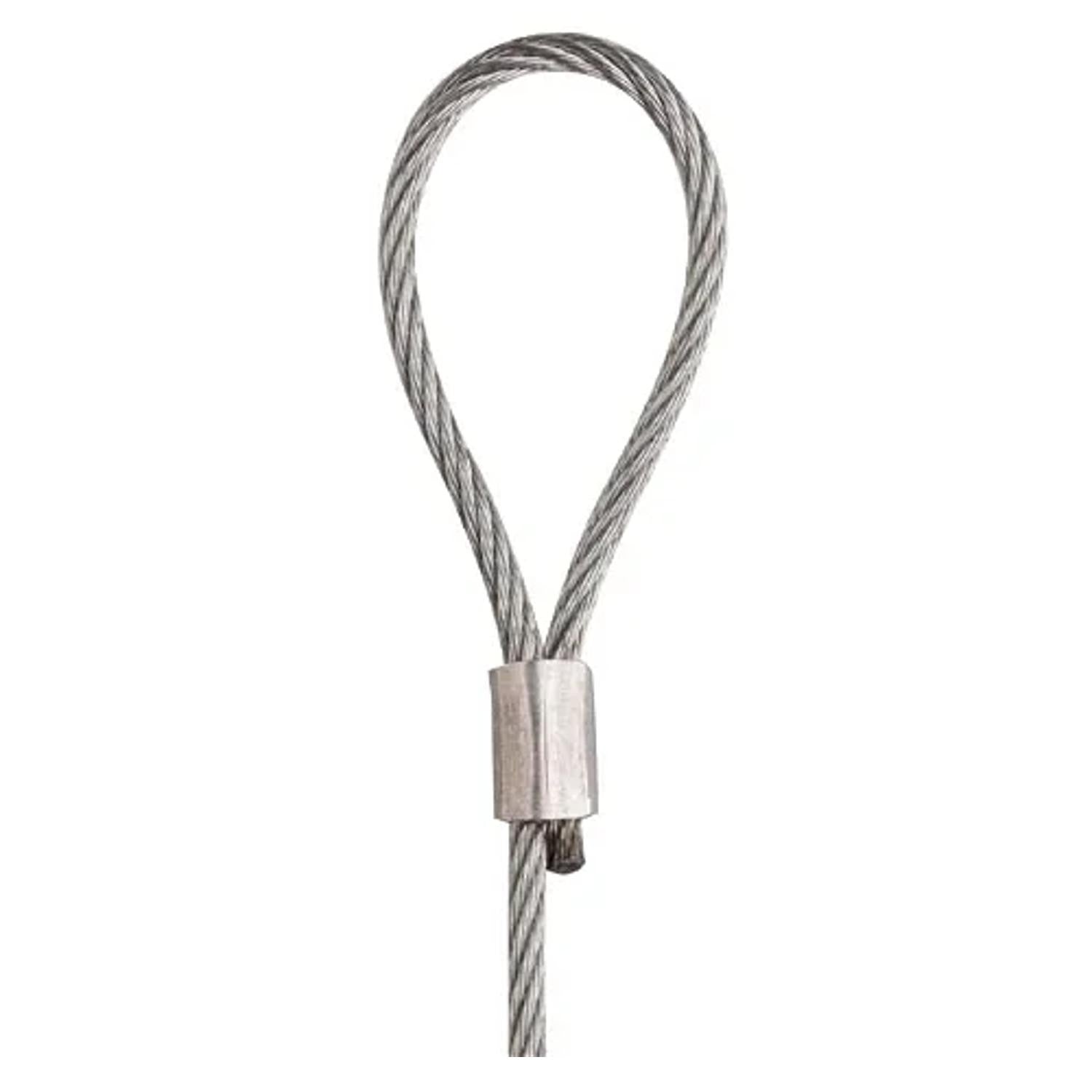 Steel Picture Wire Rope Cable & Loop Gallery Rail Hanging 2mm x 1.5m