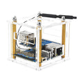 Acrylic Enclosure Clear Shell Case Part W/ Cooling Fan For Orange Pi