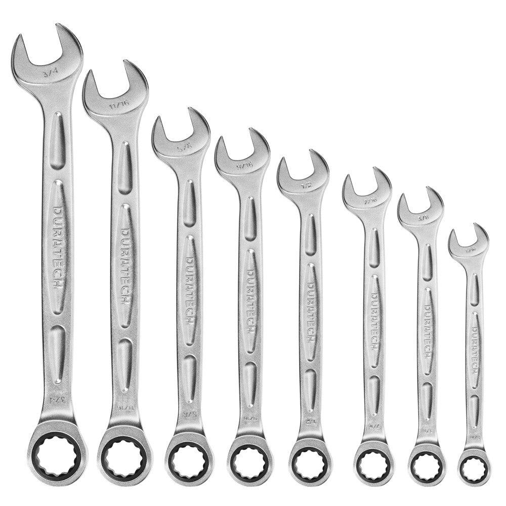 DURATECH 8-Piece Ratcheting Wrench Set by DURATECH