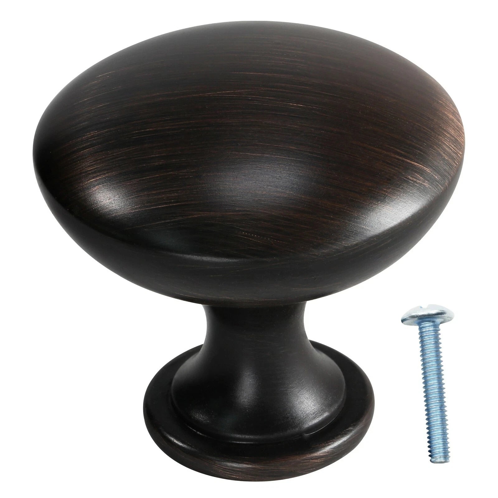 5 Pack Rok Solid Heavy Oil Rubbed Bronze Knob Kitchen Cabinet Drawer