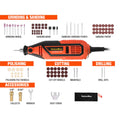Valuemax 1.2amp Corded Dremel Rotary Tool Kit W/storage Case 5