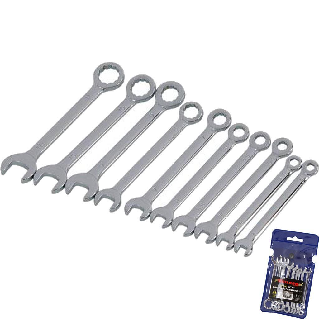 Neilsen 10pc Mini Metric Combination Spanner Set