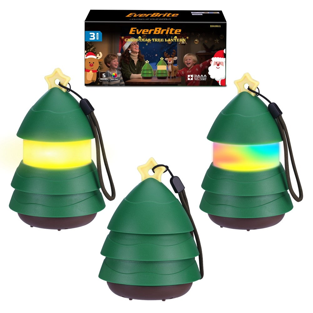 EverBrite Christmas Tree Lantern 5 Light Mode by EverBrite
