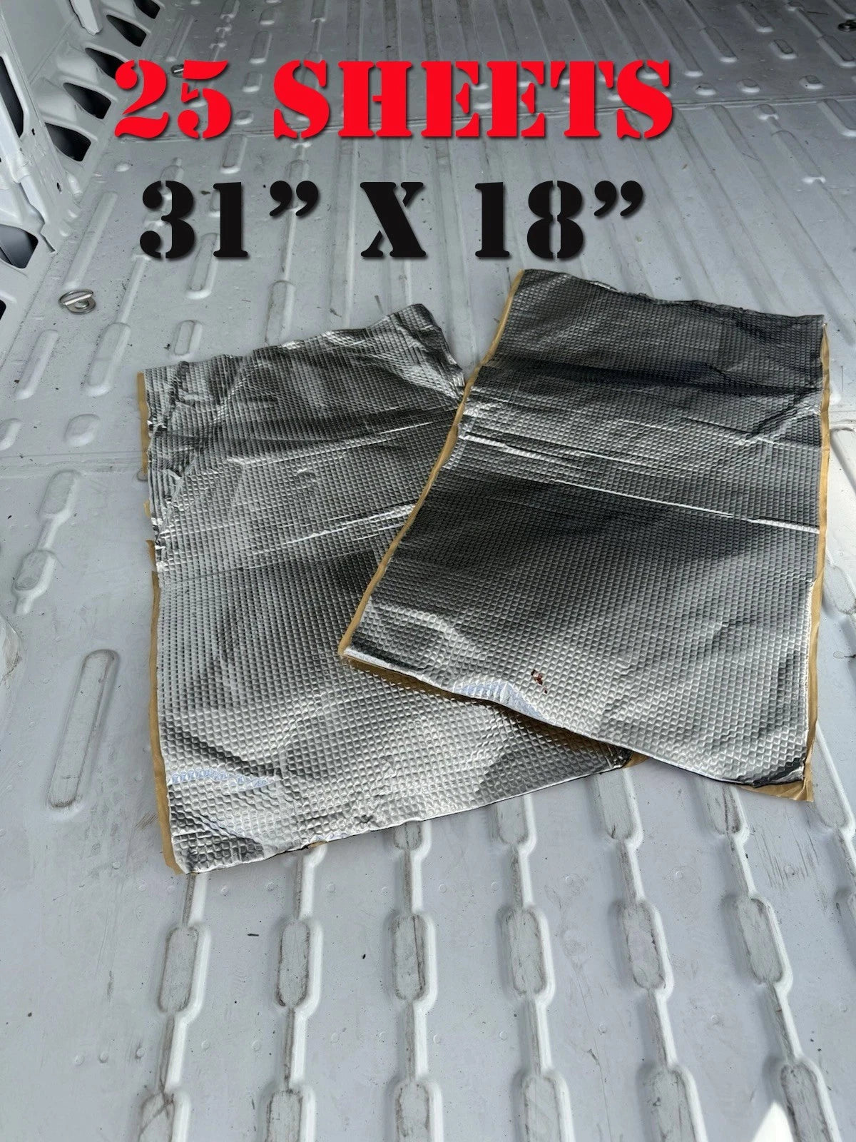 25sheet 31” X18” Sound Deadener Noise Insulation Acoustic Dampening