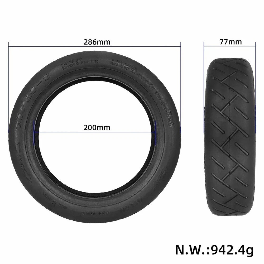 60/90-8 Tubeless Tire Anti Slip Scooter Tire Enhanced Grip Performance