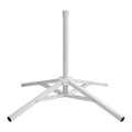 White Folding Umbrella For Stand Iron Construction Wide 4-leg Base