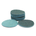 10 Pack - 5" Hook and Loop Surface Conditioning Sanding Discs, Blue - Fine
