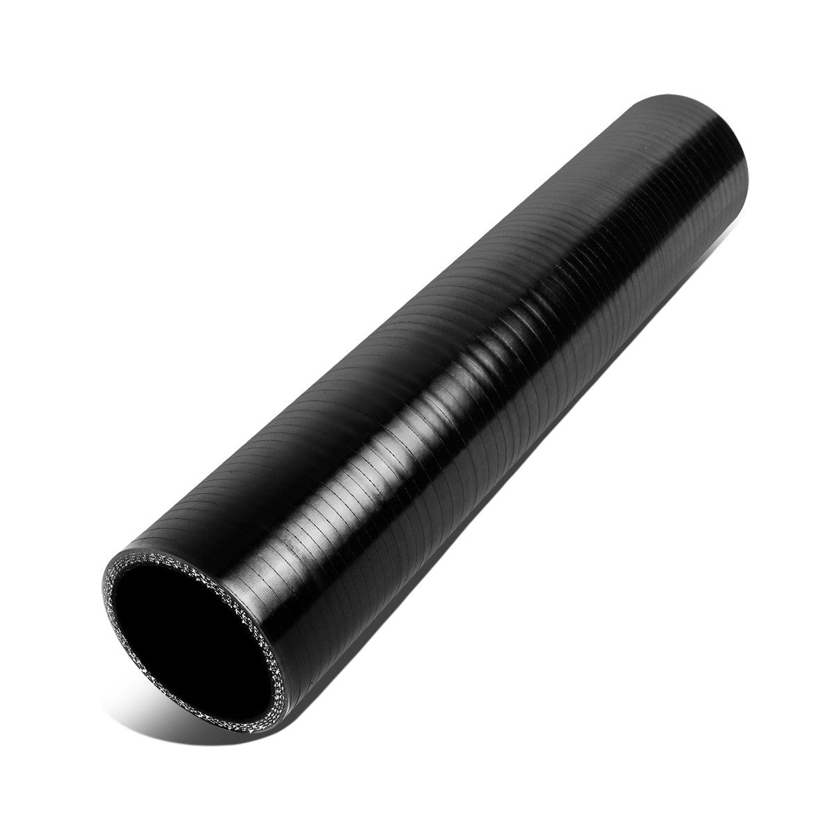 2"Id 12"Long Straight Transition 4-Ply 4ply Black Silicone Intercooler