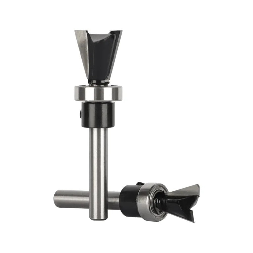 Cutting Tools Router Bit 1/2pcs Black & Silver Carbide For WoodworkingOpens in a
