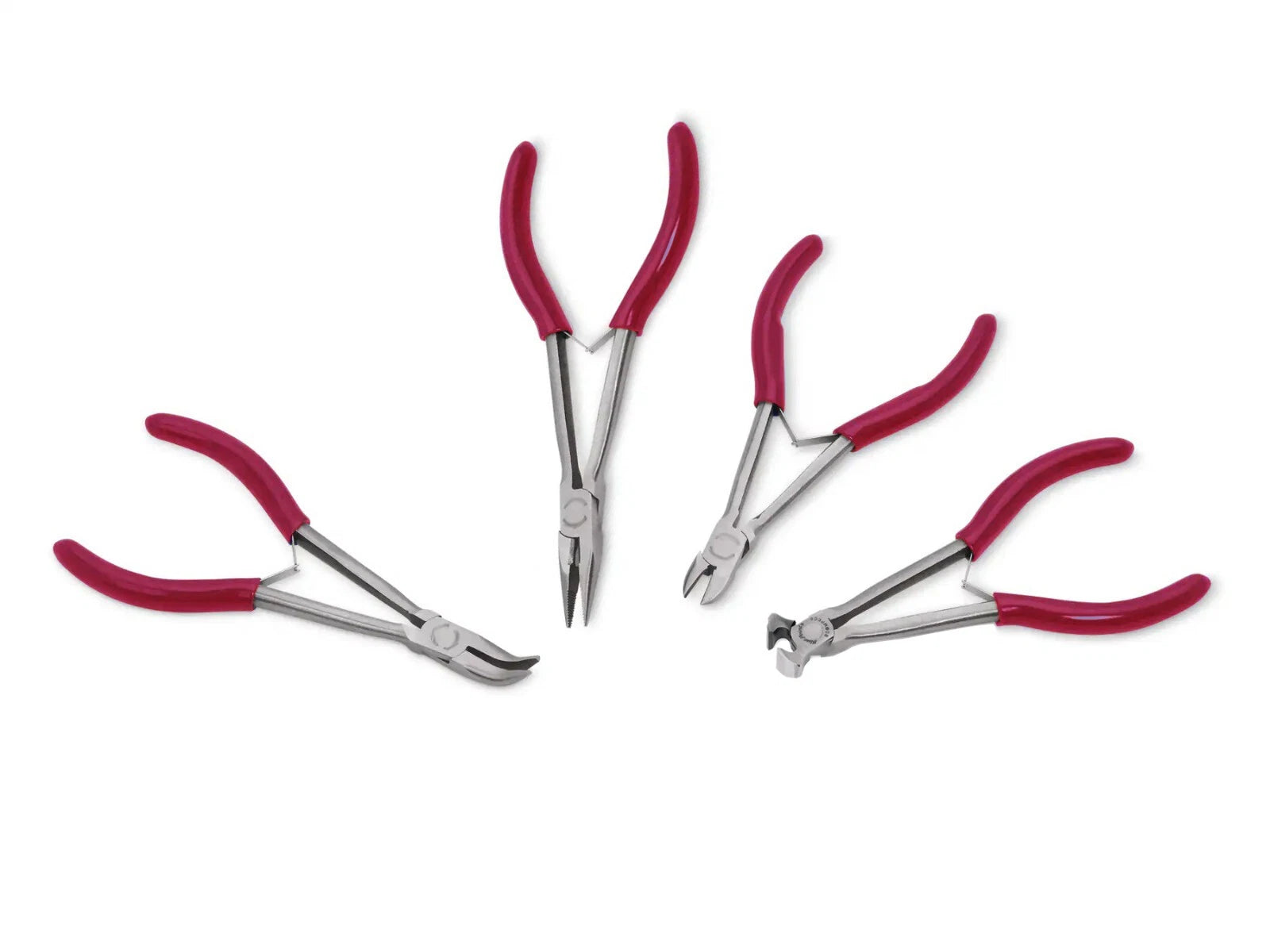 Long Reach Long-neck Mini Pliers: Long Nose 45 Dent Nose Diagoal End