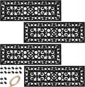 4 Pack Rubber Stair Treads - 29.5 X 10 Inch Outdoor Stair Treads with