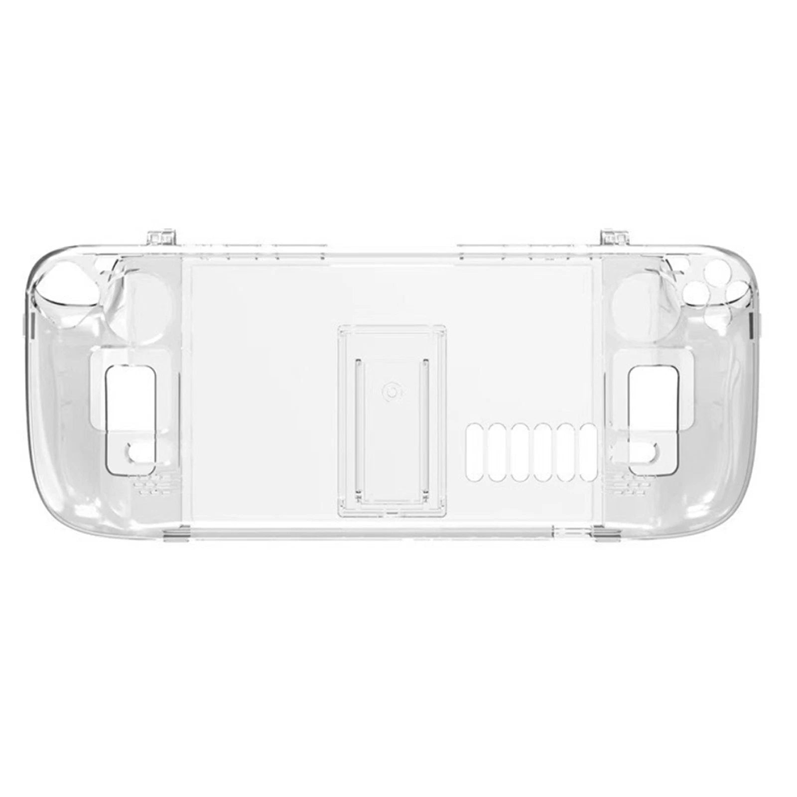 Crystal Clear Console Protective Back Case Cover Shell With Stand For