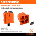 Jorgensen 3-in-1 Support Block 2-Pack by Jorgensen