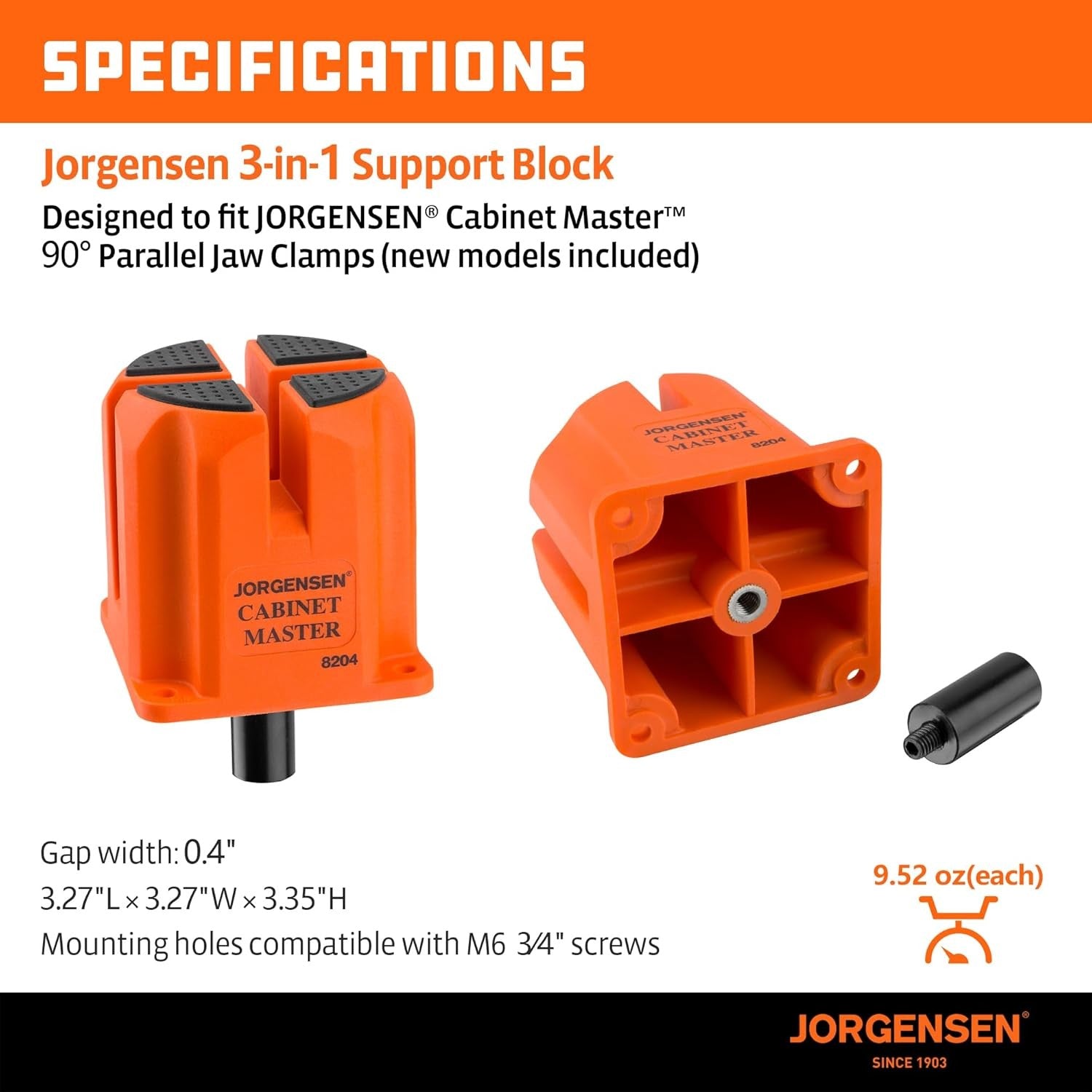 Jorgensen 3-in-1 Support Block 2-Pack by Jorgensen