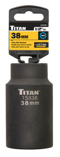 Titan 38mm 1/2" Drive 6 Point Axle Nut Socket by Titan