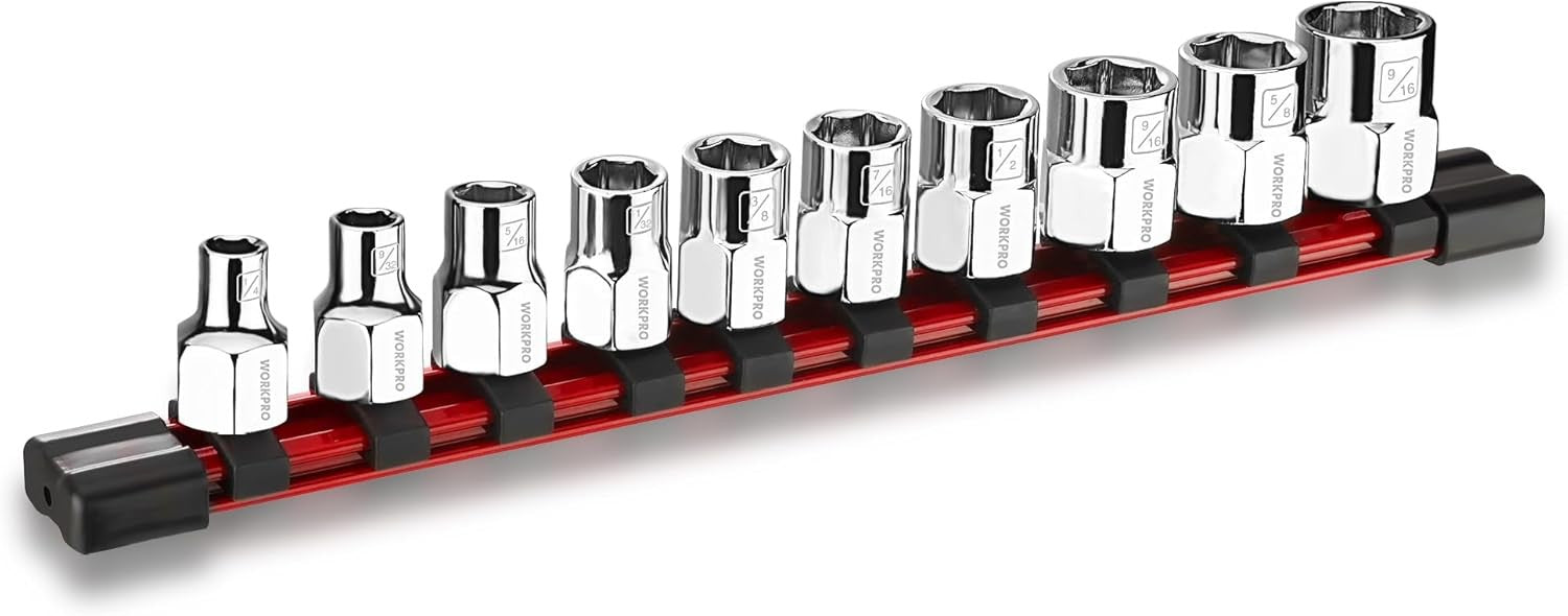 WORKPRO 10-Piece 3/8" Drive Socket Set by WORKPRO