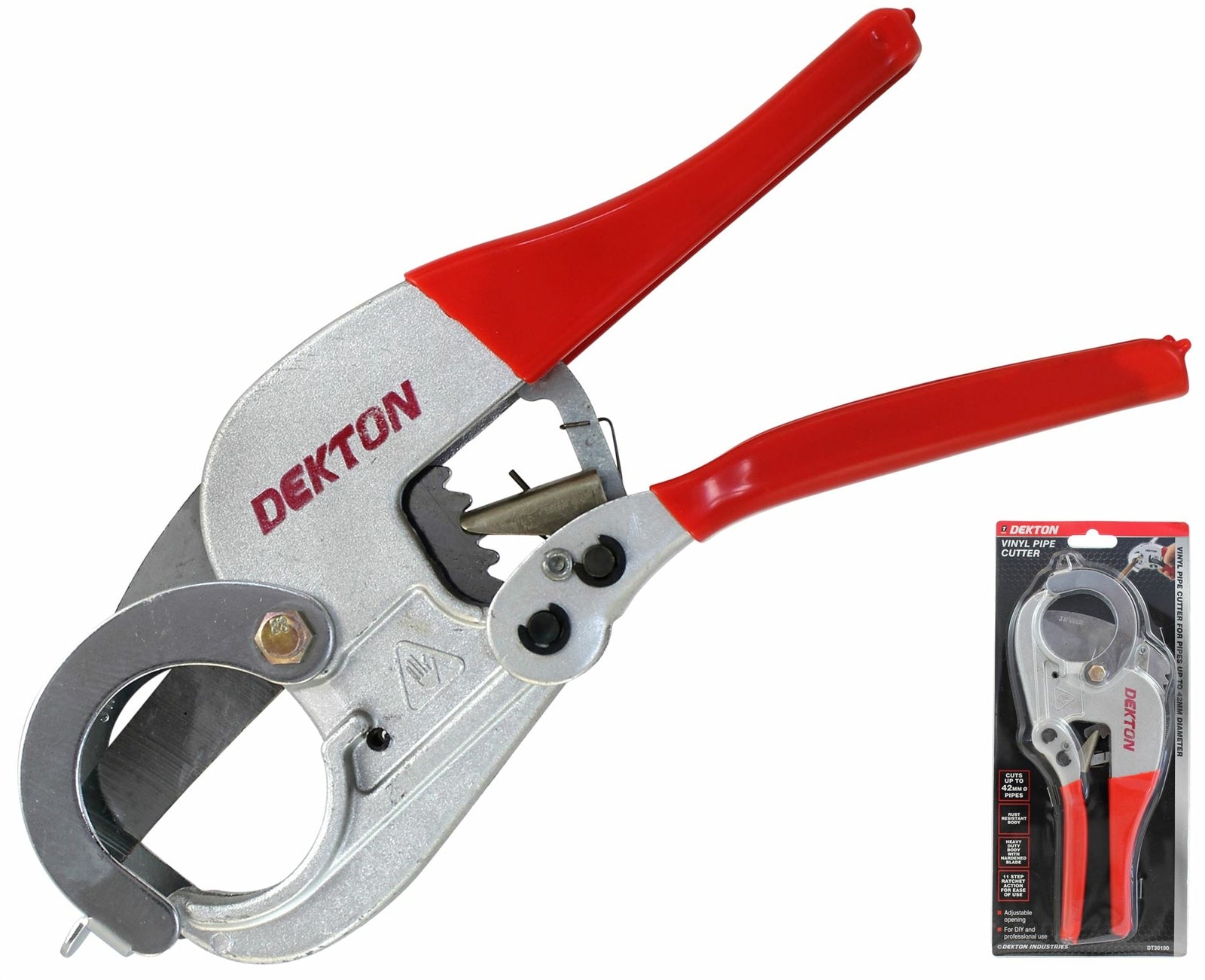 Dekton Vinyl Waste Plastic Pipe Cutter