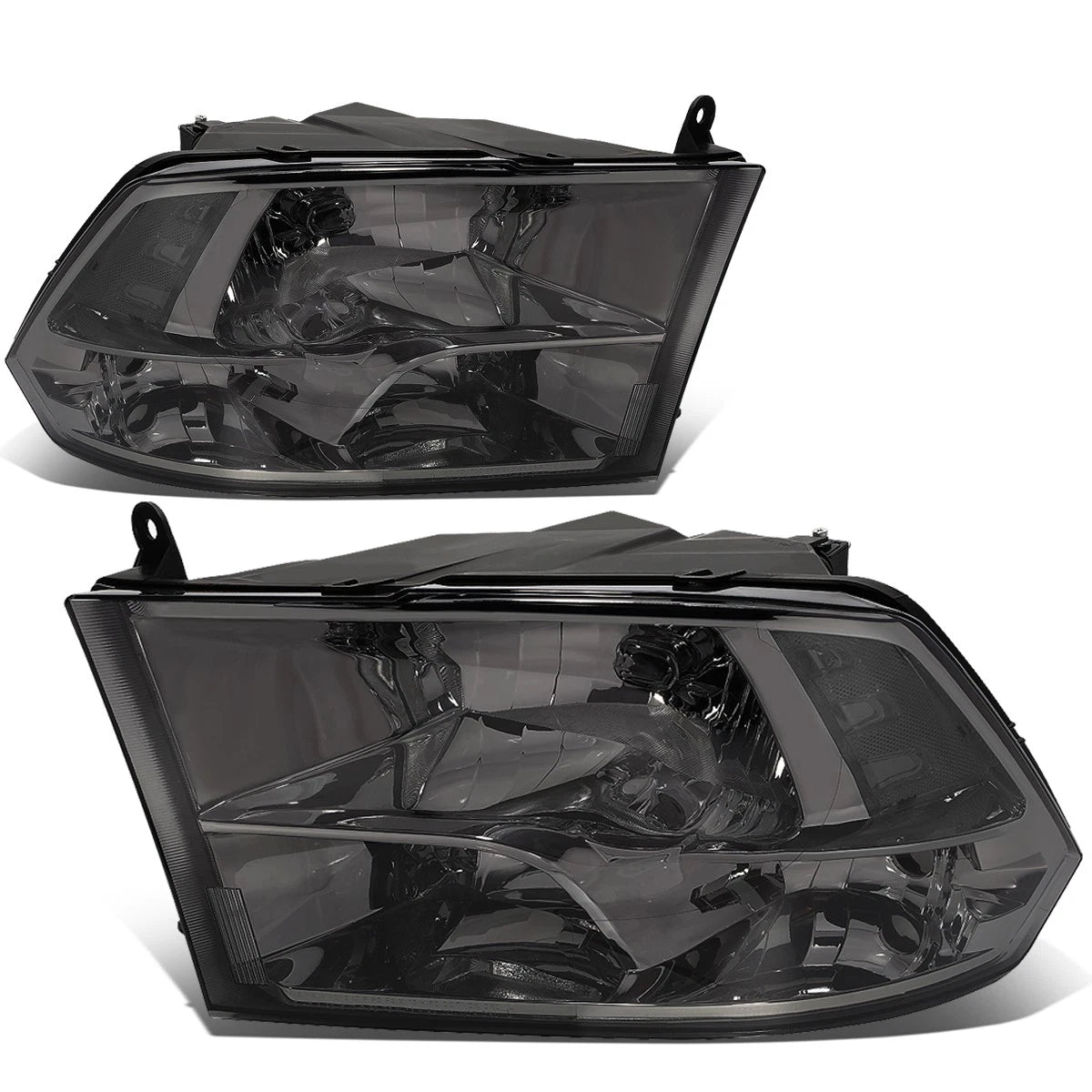 Fit 2009-2018 Dodge Ram Pickup Smoked Housing Clear | Built Supply Co