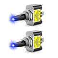 12V 30a Spst Rocker Toggle Switch 2x 3 Pin Blue Led For Car Truck