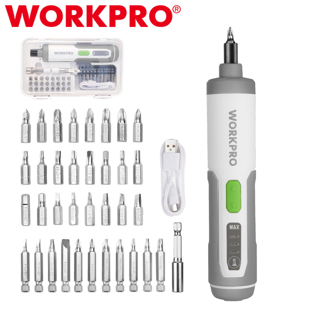 WORKPRO 4V Electric Screwdriver Rechargeable Cordless