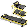 48" X 18" X 5.9" 330lbs Capacity Z-shaped Foldable Yellow 2-in-1
