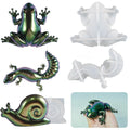 Diy Frog Gecko Snail Shape Silicone Mold Epoxy Resin Casting Mould