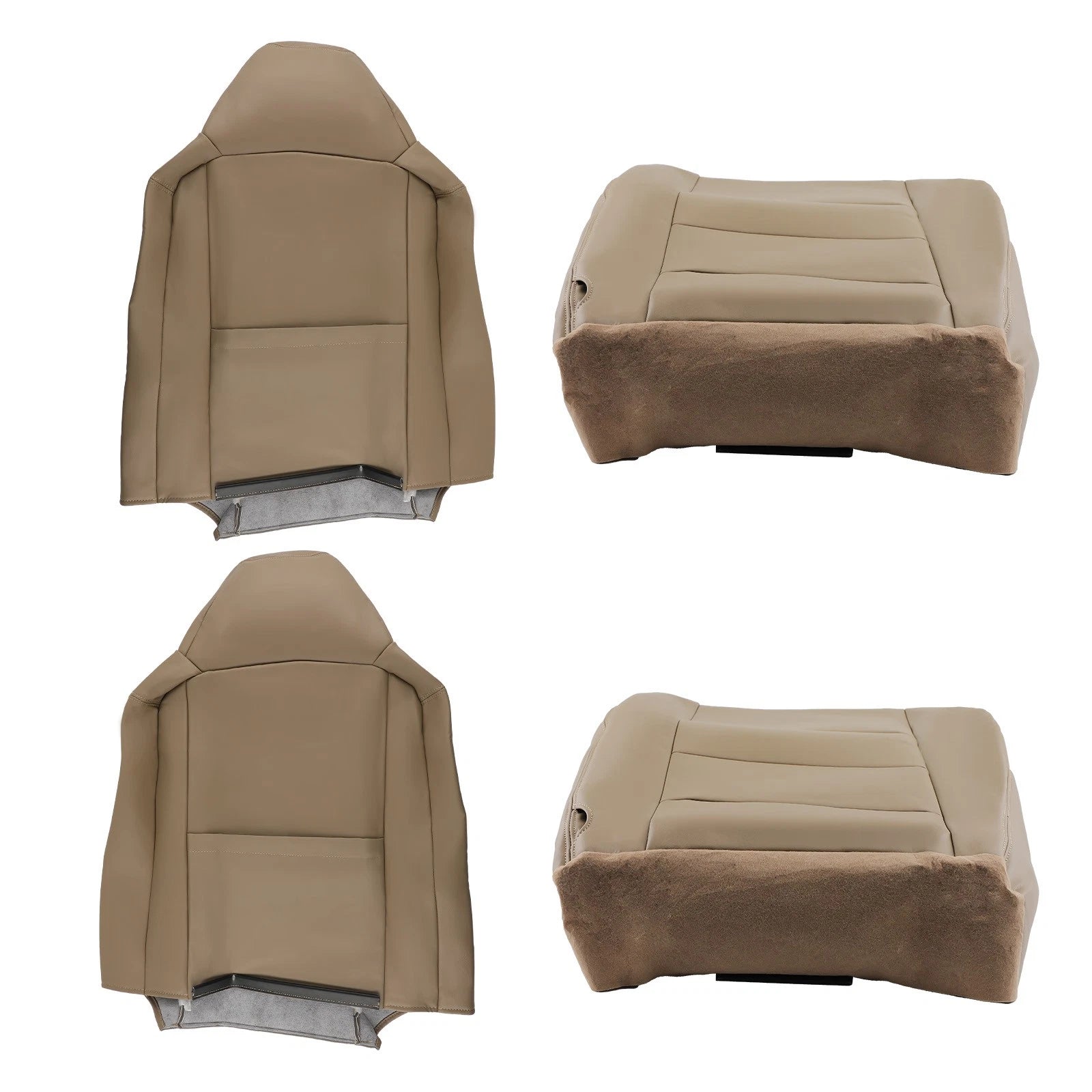 4x Front Driver &amp; Passenger Side Seat Cover Fit Ford F250 F350 Super Duty Lariat
